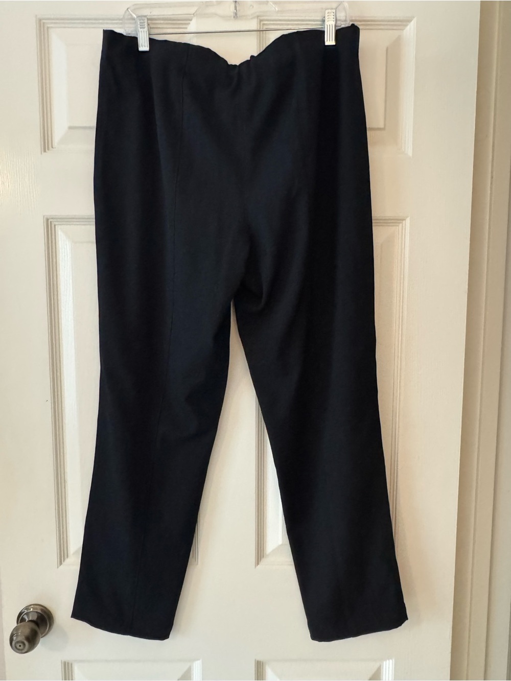 Classic Black Women's Stretch Trousers - Sleek High-Waist Pant